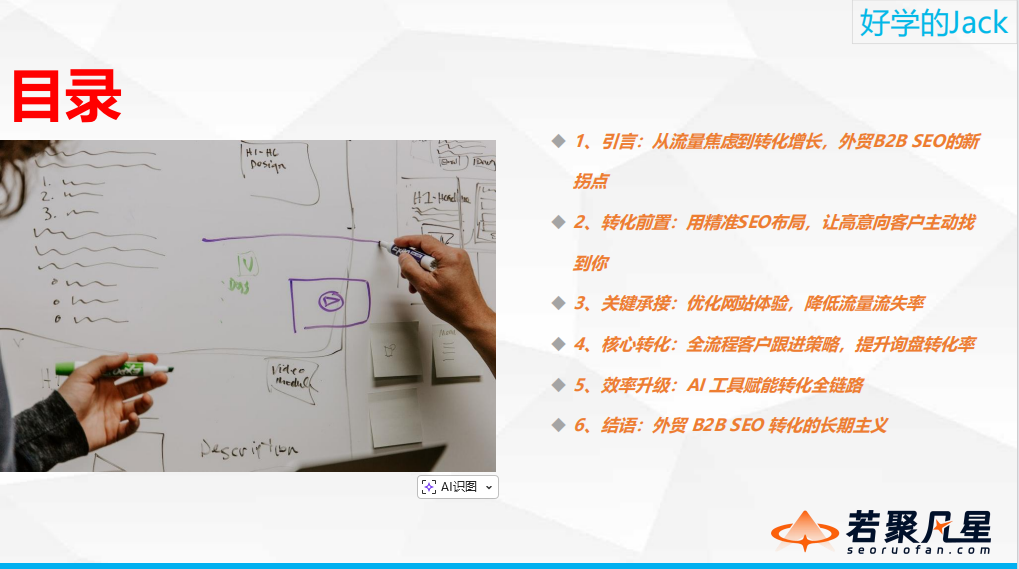 站在AI搜索最前沿:关于GEO的一切,这场分享讲透了(万字干货分享) - 若凡SEO